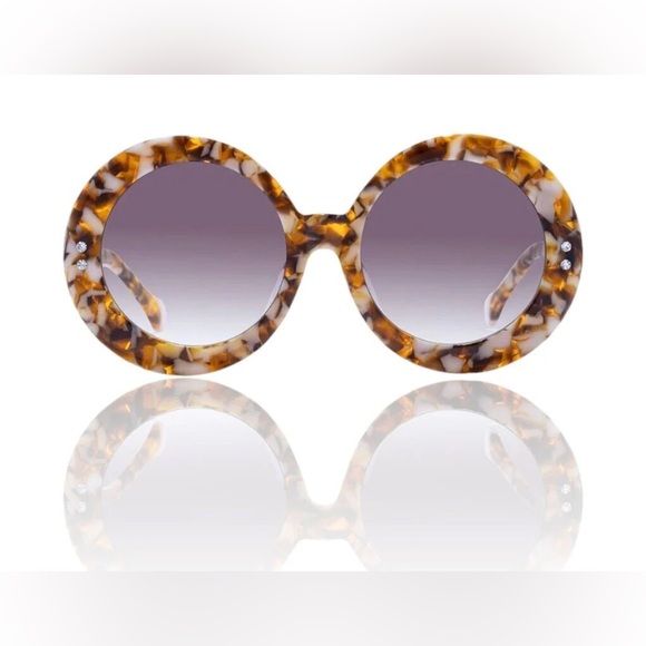 CAMILLA Free People *Editor in Chief large oval tiger boho statement sunglasses - Picture 4 of 7